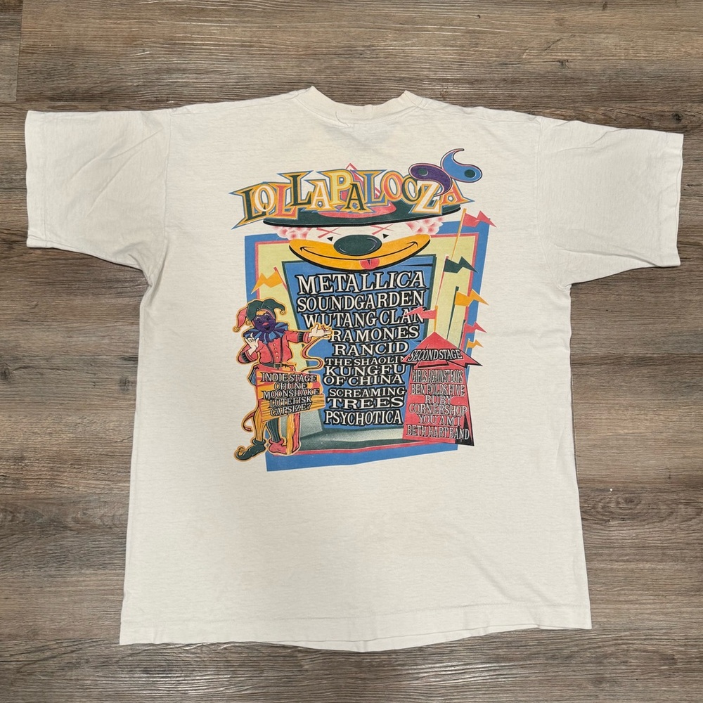 RARE VINTAGE Metallica 1996 Lollapalooza T-Shirt - Picture 4 of 15